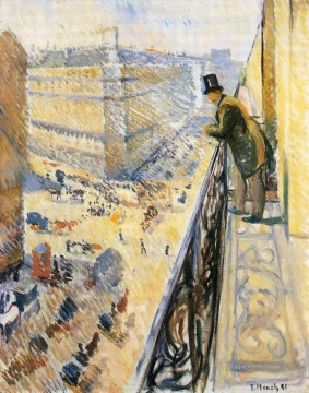 Edvard Munch Painting - street lafayette 1891 Edvard Munch